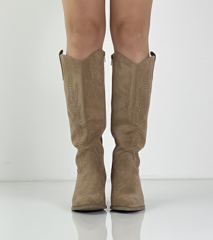 Botte strass pour femme